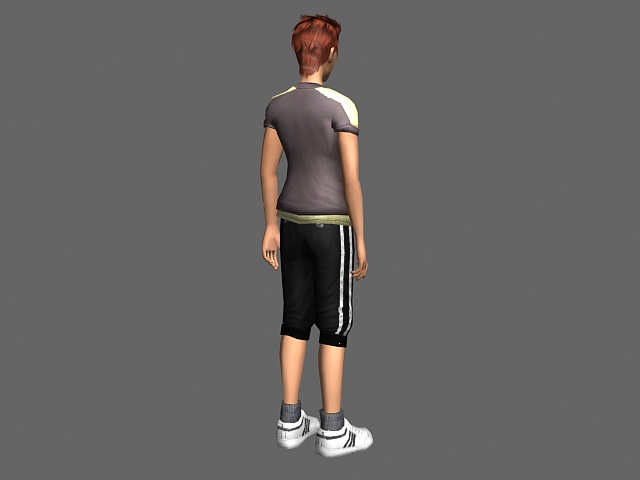 Sport guy 3D model