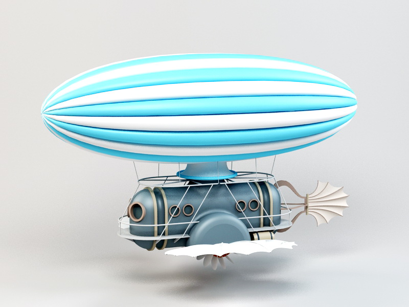 Steampunk Airship 3D model