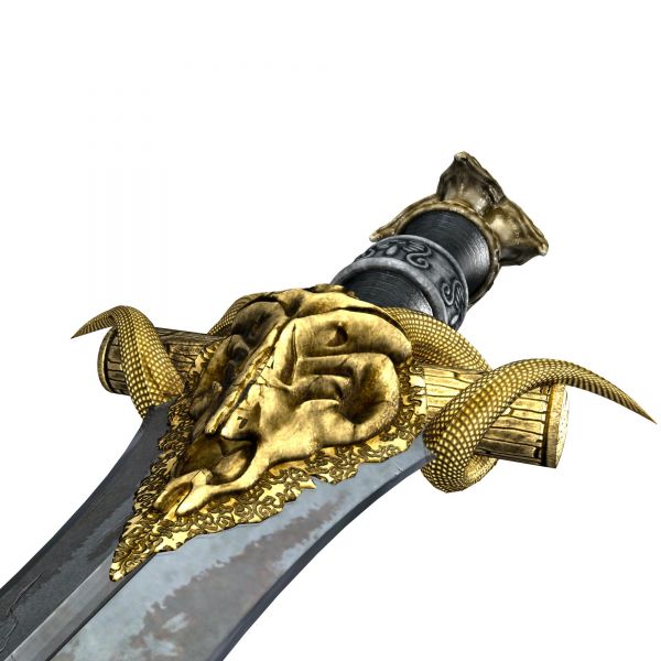 Sword with Skull Handle 3D model