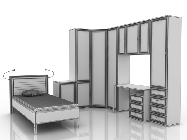 Teenage Furniture set 3D model