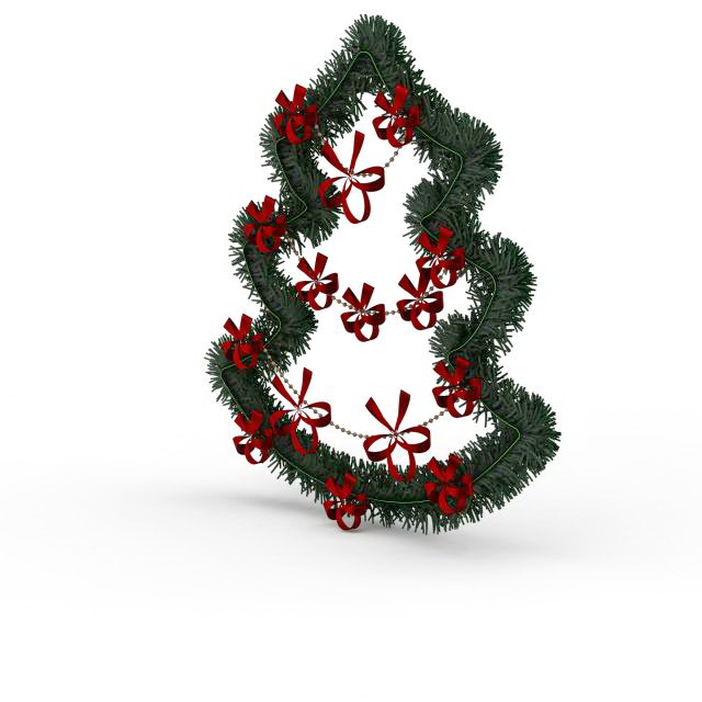 Xmas wreath 3D model