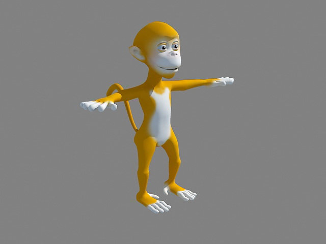 Cartoon Monkey 3D model