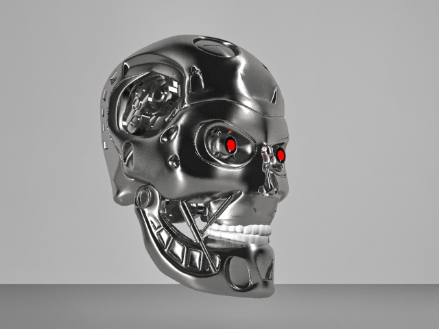 Terminator Head Skull 3D model
