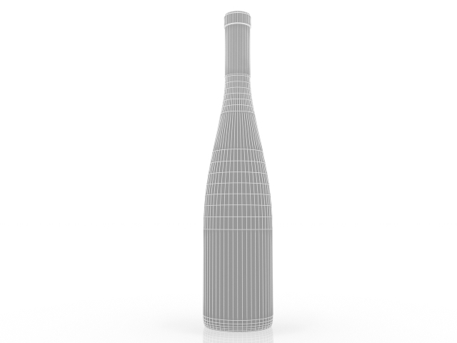 Wine bottle 3D model