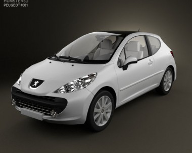 Peugeot 207 3D Model