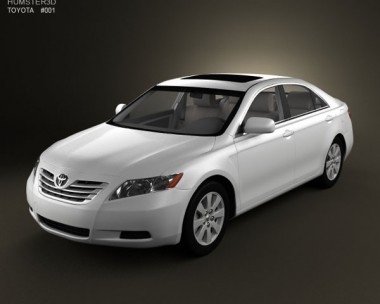 Toyota Camry (XV40) 2008 with HQ Interior 3D Model