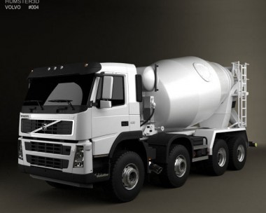 Volvo Truck 8×4 Mixer 2010 3D model