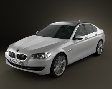 BMW 5 series sedan 2011 3D model