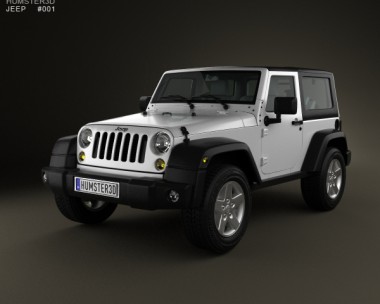 Jeep Wrangler Rubicon Hardtop 2010 3D Model