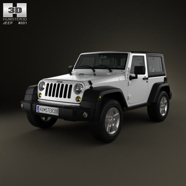 Jeep Wrangler Rubicon Hardtop 2010 - Car 3D models store