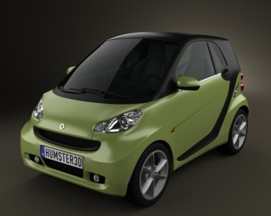 Smart Fortwo 2011 3D Model