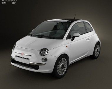 Fiat 500 2010 3D model