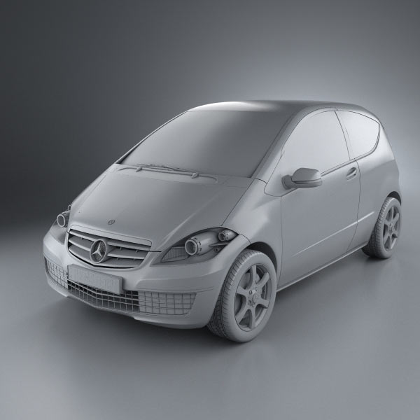 Mercedes-Benz A-Class W169 Coupe 3D model for Download in various