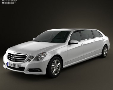 Mercedes Binz E-class Limousine 3D Model