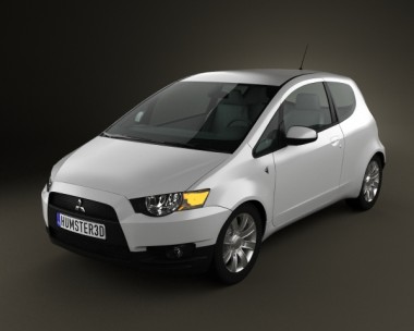 Mitsubishi Colt 3-door 2008 3D Model