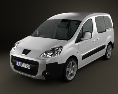 Peugeot Partner Tepee 2011 3D model