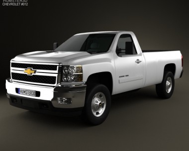 Chevrolet Silverado HD Regular Cab Long Bed 2011 3D model