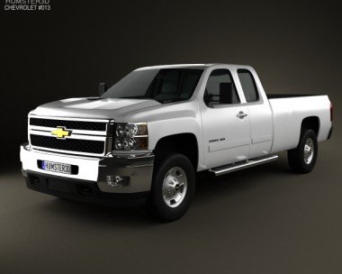 Chevrolet Silverado HD Extended Cab Long Bed 2011 3D model