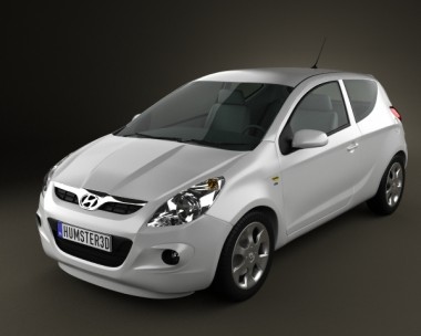 Hyundai i20 3-door 2010 3D Model