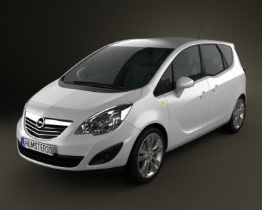 Opel Meriva B 2011 3D Model