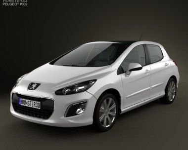 Peugeot 308 2012 3D model