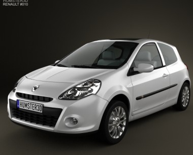 Renault Clio 3-door 2010 3D model