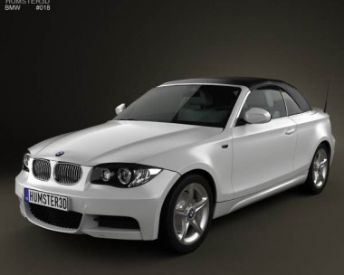 BMW 1 Series convertible 2009 3D Model