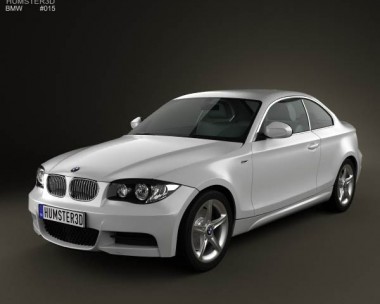 BMW 1 Series 3-door coupe 2009 3D Model