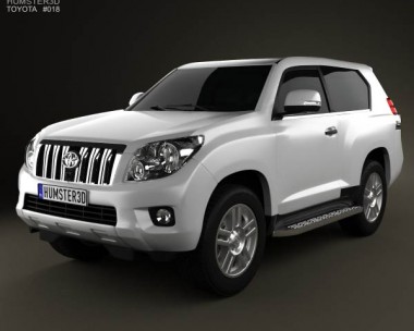 Toyota Land Cruiser Prado 3-door 2011 3D model