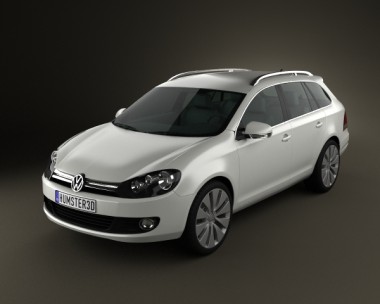 VolksWagen Golf Variant 2010 3D model