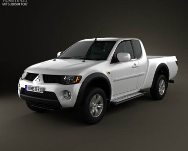 Mitsubishi L200 Triton Club Cab 2011 3D Model