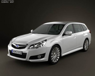 Subaru Legacy tourer 2010 3D Model