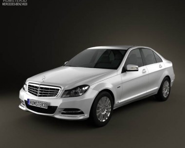 Mercedes-Benz C-class sedan 2012 3D Model