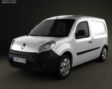 Renault Kangoo Van 1 Side Door 2011 3D Model