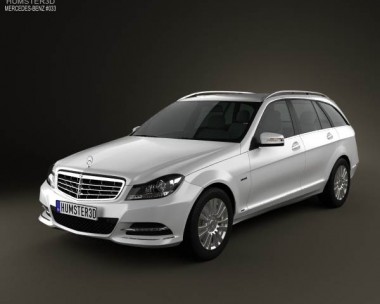 Mercedes-Benz C-class Estate 2012 3D Model