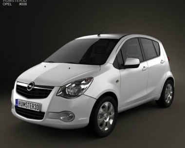 Opel Agila 2008 3D model