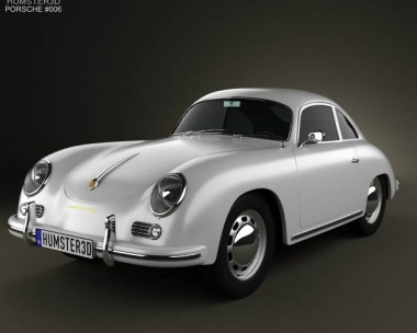 Porsche 356A coupe 1959 3D Model