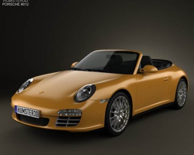 Porsche 911 Carrera 4 Cabriolet 2011 3D Model