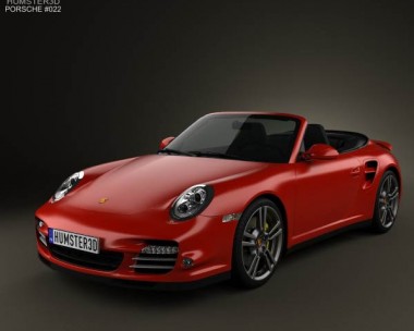 Porsche 911 Turbo Cabriolet 2011 3D Model