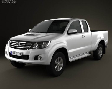 Toyota Hilux Extra Cab 2012 3D Model