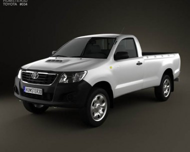 Toyota Hilux Regular Cab 2012 3D Model