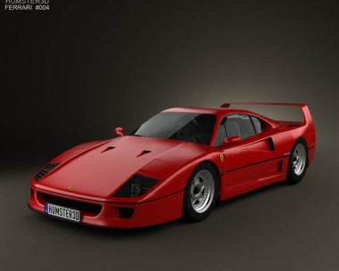 Ferrari F40 1987 3D Model