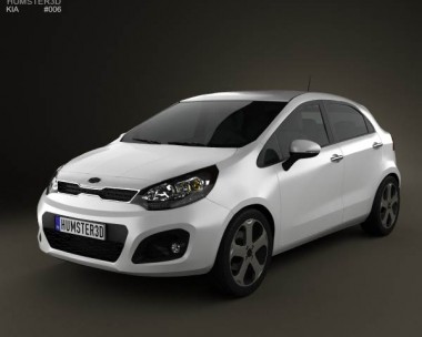 Kia Rio 5-door 2012 3D Model