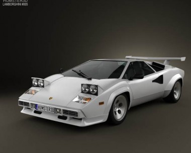 Lamborghini Countach 5000 QV 1985 3D Model