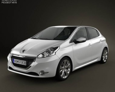 Peugeot 208 5-door 2013 3D Model