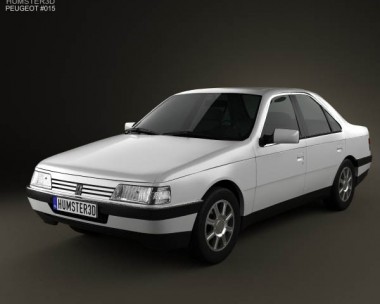 Peugeot 405 sedan 1987 3D model