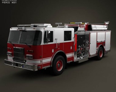 Pierce Fire Truck Pumper 2011 3D model