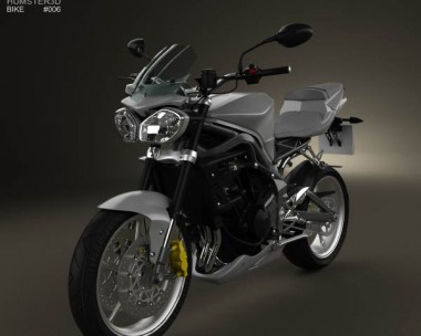 Triumph Street Treeple R 2012 3D Model