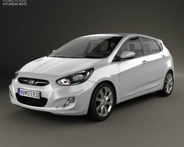 Hyundai Accent (i25) Hatchback 2012 3D model