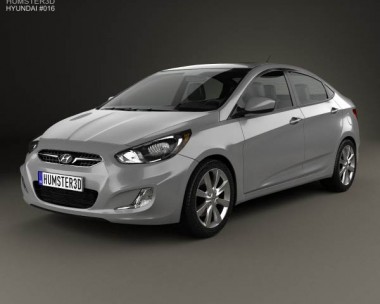 Hyundai Accent (i25) Sedan 2012 3D Model